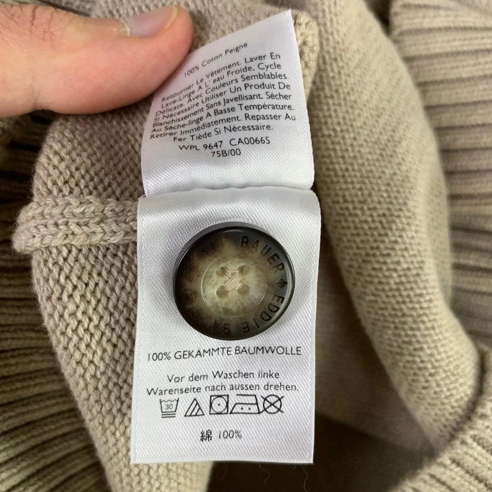 LOT OF 2 Eddie Bauer Henley Sweater Mens TXL Tall 100% Combed Cotton Pullover - Picture 8 of 8